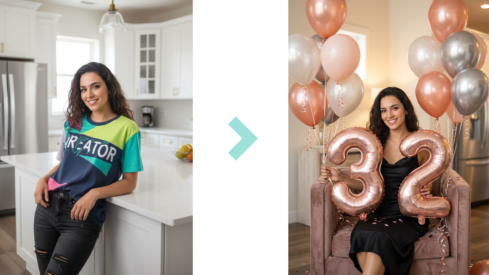 Фото с шариками на день рождения — готовый промпт для Nano Banana 2