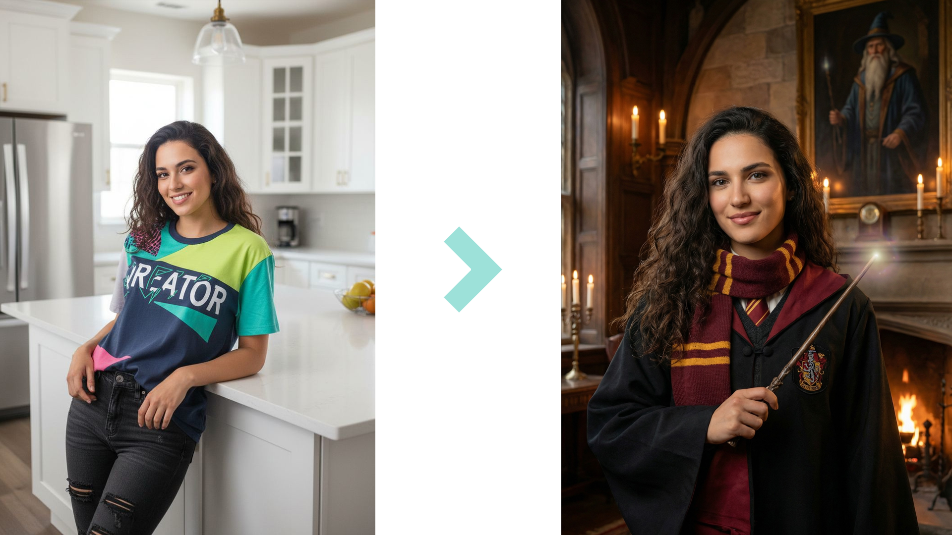 Студент Хогвартса — готовый промпт для магического портрета