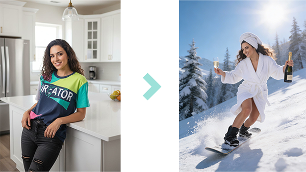 Сноуборд в халате — абсурдный промпт для нейросети