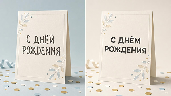 Кривые русские буквы на ИИ-картинках: как исправить